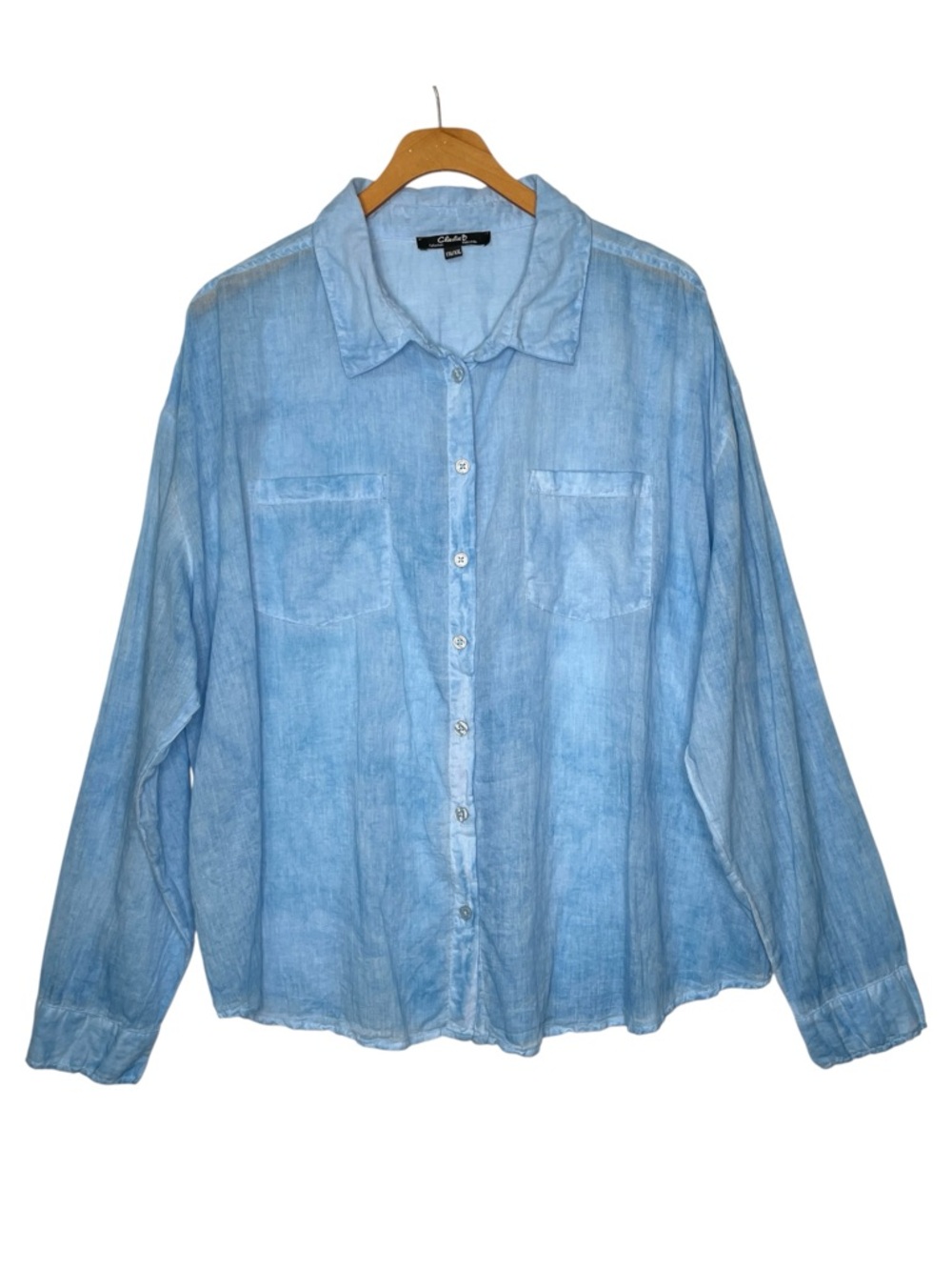 CHARLIE B Light Blue Button-Down Shirt